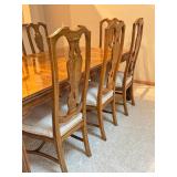 Vintage Drexel Heritage Furnishings Dining Table with 8 Chairs