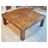 Vintage Drexel Woodbriar Square Coffee Table