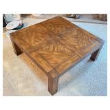 Vintage Drexel Woodbriar Square Coffee Table