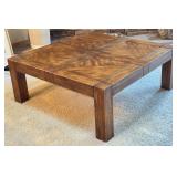 Vintage Drexel Woodbriar Square Coffee Table
