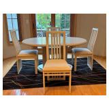 Vintage Contemporary Dining Table with 4 Chairs
