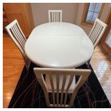 Vintage Contemporary Dining Table with 4 Chairs