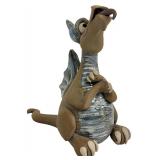 Handcrafted Clay Dragon Figurine 1998, 7.75 Inches Tall