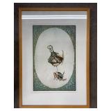Framed 1973 Klabunde Signed Limited Edition Print 26/75 Wall Art 27" x 19"