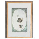 Framed 1973 Klabunde Signed Limited Edition Print 26/75 Wall Art 27" x 19"