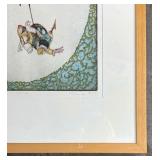 Framed 1973 Klabunde Signed Limited Edition Print 26/75 Wall Art 27" x 19"