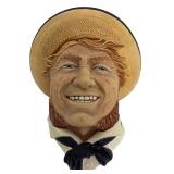 Set of 2 Cresswell England Wall Plaques Captain Kidd Sailor and Jolly Sailor