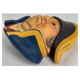 Bossons Chalkware Wall Masks - Fisherman and 14 Bumble 1969 Set