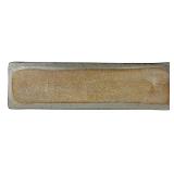 Hand-Painted Rectangular Ceramic Tray with Blue Floral Design, 14 Inch