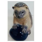 Porcelain Porcupine Figurine Limited Edition 1995, 3 Inches Tall