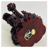 Red Resin Chinese Feng Shui Dragon Figurine, 5 Inches Tall
