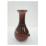 Monica Backstrom Glass Vase 12" tall (eggplant color)