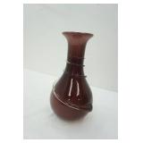 Monica Backstrom Glass Vase 12" tall (eggplant color)