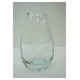 Kosta Boda Etched Goldfish Vase 11"tall