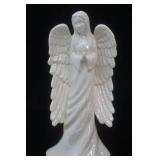 White Translucent Porcelain/Ceramic Angel Figurine 13" tall