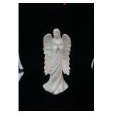 White Translucent Porcelain/Ceramic Angel Figurine 13" tall