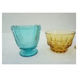 Vintage Colored Glass (4 Pieces)