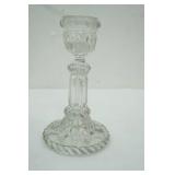 Vintage 1958 Jim Beam Greek Style Glass Vase & Antique/Vintage Baccarat Crystal Candlestick