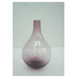 Large Purple Art Glass Vase 15" tall