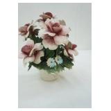 Vintage Capodimonte Porcelain Flower Arrangement