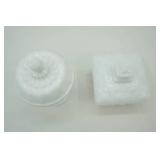 Vintage Milk Glass Compote Candles