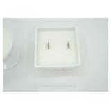 Vintage Milk Glass Compote Candles