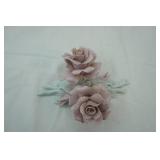 Vintage Capodimonte Porcelain Floral Sculpture