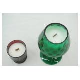 Vintage Glassware Made into Scented Candles
