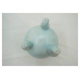 Mid century hexagon planter, vintage hand painted porcelain egg vase, vintage Hull#811 Brush pottery