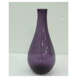 Vintage Tarnow Purple Amethyst Glass Vase from Poland 10" Tall