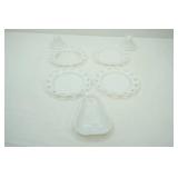 Vintage Anchor Hocking White Milk Glass Pieces