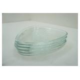 Vintage Indiana Glass "Snowflake" Snack Plates (5ct)