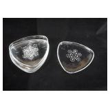 Vintage Indiana Glass "Snowflake" Snack Plates (5ct)