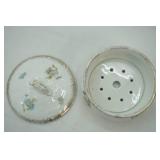 Vintage Ivory Porcelain Plate-Made in Italy, 25th Anniversary Silver-Plated Trim Plate, W.H. Tatler Soap Dish, Sugar Bowl-G&G Minneapolis-Japan