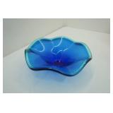 Vintage Pink Ombre Glass Chip & Dip Bowls