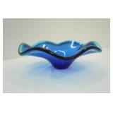 Vintage Pink Ombre Glass Chip & Dip Bowls