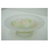 Vintage Frosted Glass Bowl