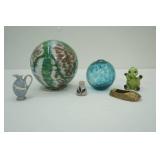 Vintage Pieces, Glass, Ceramic, Brass