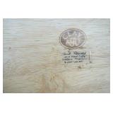 Vintage Clay Art Wooden Salad Bowl