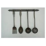 Cast Iron Decorative Utensils and Wall Hang