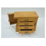 Vintage Wooden Jewelry Box