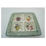 Raymond Waites Cornucopia Divided Serving Platter 15" Square
