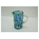 Hand-Blown Confetti Glass Pitcher