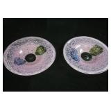 (2ct) Kosta Boda Poppy Bowls designed by Kjell Engman