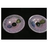 (2ct) Kosta Boda Poppy Bowls designed by Kjell Engman