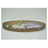 Vintage Vanity Tray and Costume Jewelry & Buttons