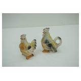 Vintage Ceramic Rooster & Hen Salt and Pepper Shakers