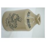 Vintage Stoneware Salad Dressing Jugs & Vintage Glass Bottle