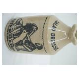 Vintage Stoneware Salad Dressing Jugs & Vintage Glass Bottle
