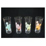 (4ct) Olive/Polka Dot Acrylic Glasses